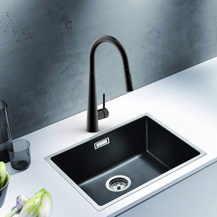Single Handle Black Faucet 304 Stainless Steel Kitchen Faucet Lead-free Pull Down Kitchen Sink Mixer Taps