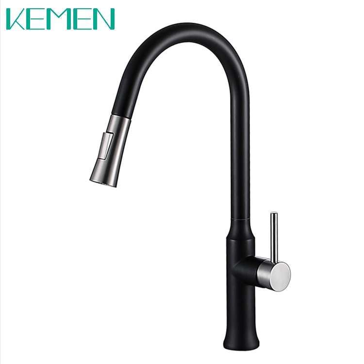 360 Degree Rotation Faucet 304 Stainless Steel Water Tap Lead-free Pull Down Kitchen Sink Faucet