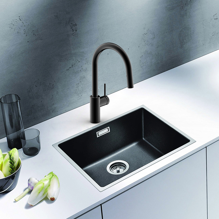 Contemporary Faucet Stainless Steel 304 Kitchen Sink Water Tap Black Kitchen Sink Faucet