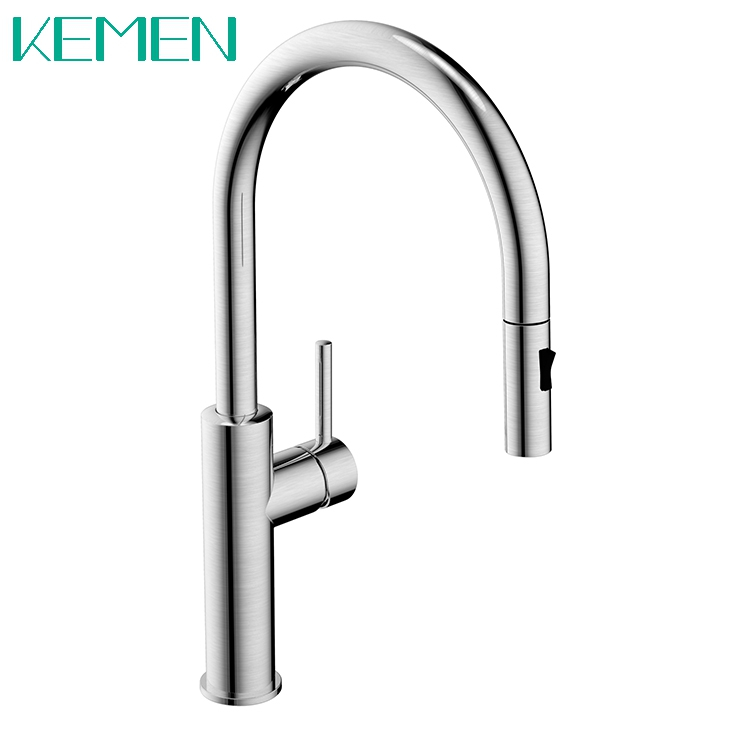 2 Functions Pull Down Kitchen Faucet Single Hole Single Handle Flexible Hose For Kitchen Faucet