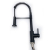 New Product Matte Black Kitchen Faucets Single Handle Pull Down Sprayer Spring Kitchen Sink Faucet