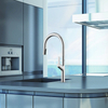 304 Stainless Steel Water Faucet Brushed Nickel Kitchen Faucet Pull Down Kitchen Faucet with Pull Down Sprayer