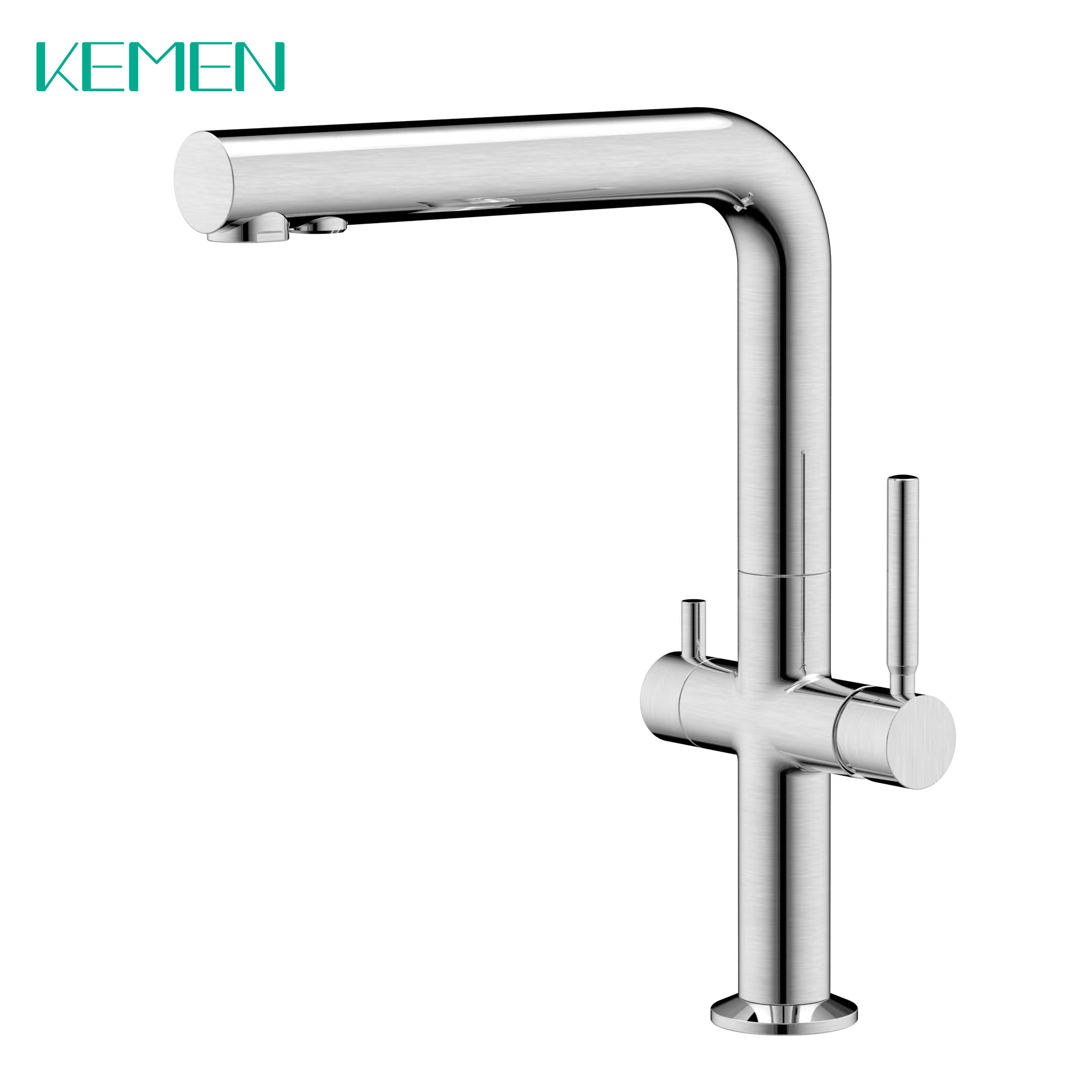 Stainless Steel 304 3-way Filter Water Drinking Water Kitchen Sink Faucet Mixer