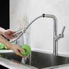 China Hot Sale High Quality Single Lever Pull Out Sprayer Kitchen Taps SUS 304 Sink Faucet Kitchen Faucet