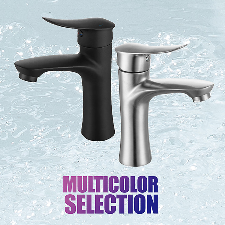 Manufacture Factory Stainless Steel 304 Hot And Cold Water Bathroom Mixer Tap Basin Sink Faucet