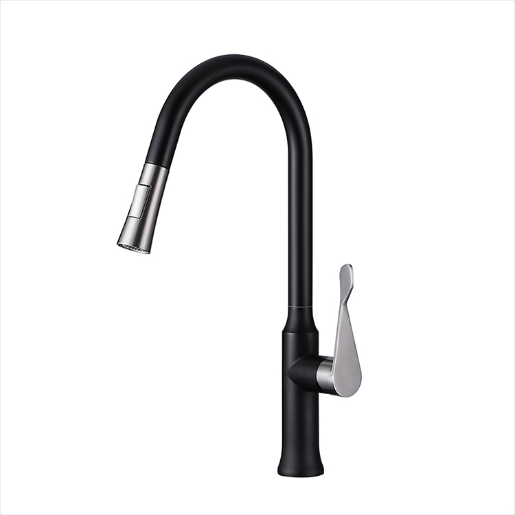 Contemporary Mixer Tap Stainless Steel Kitchen Sink Faucet Hot And Cold Pull Down Kitchen Faucet