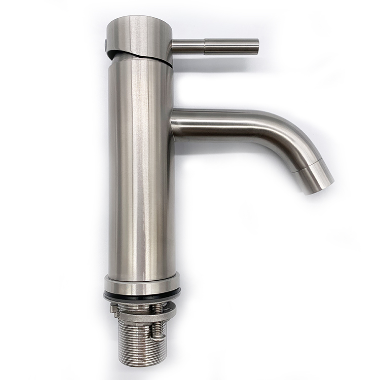 Hot And Cold Water Tap Bathroom Stainless Steel 304 Basin Faucet Brushed Finished Basin Tap