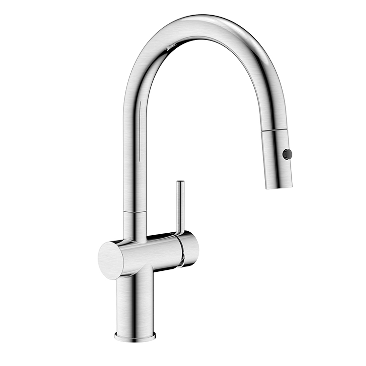 Easy Installation Kitchen Mixers 304 Stainless Steel Water Tap Kitchen Faucet with Pull Down Sprayer