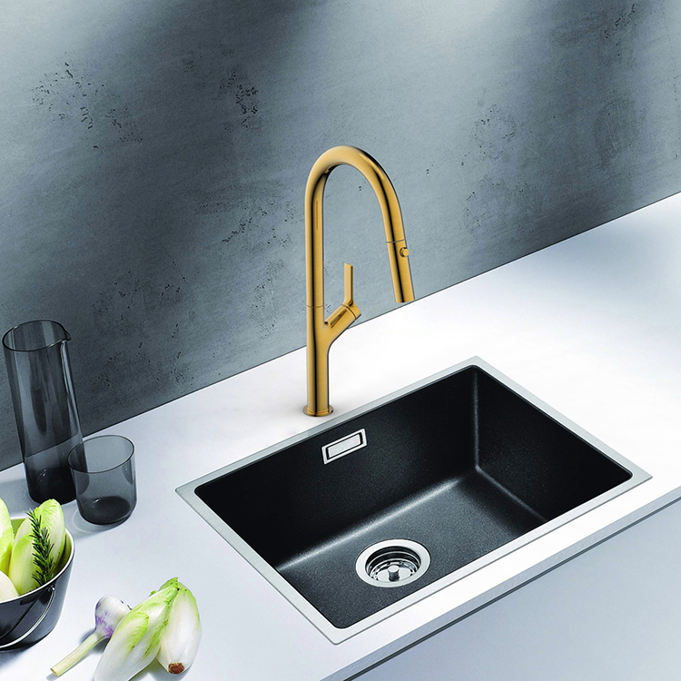 Rose Gold 304 Stainless Steel Kitchen Faucet Hot And Cold Faucet Mixers Kitchen Tap With Pull Down Sprayer