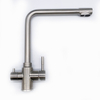 Hot Selling 3 Way Stainless Steel Water Tap Drinking Filter Water Faucet Dual Handle Water Purifier Kitchen Faucets