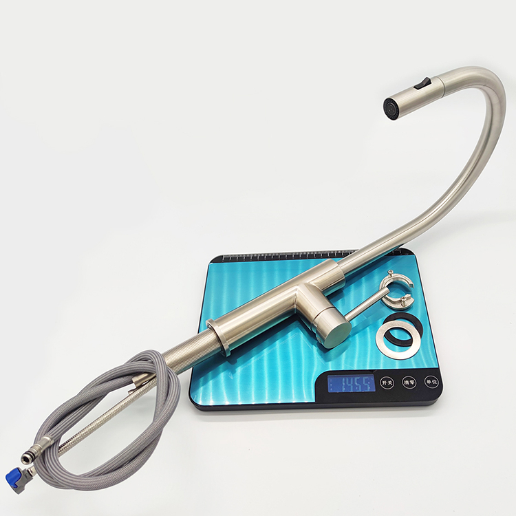 2 Functions Pull Down Kitchen Faucet Single Hole Single Handle Flexible Hose For Kitchen Faucet
