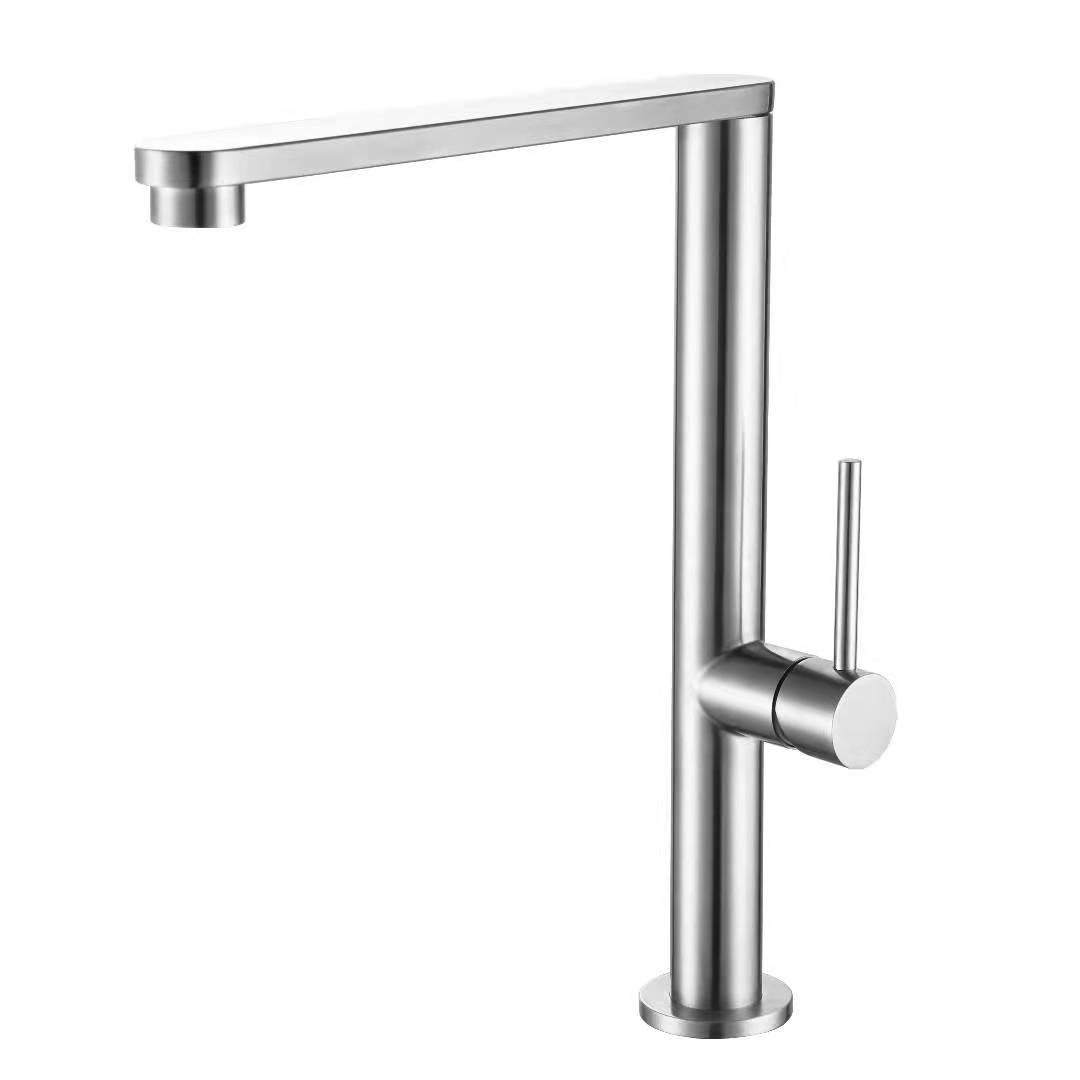 Good Price Brushed Finished Single Lever Basin Sink Mixer Tap Bathroom Basin Faucet