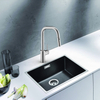 High Quality One Handle Kitchen Faucet 304 Stainless Steel Brushed Mixer Faucet with Pull Down Sprayer