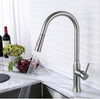 China Hot Sale One-handle Long Neck Kitchen Faucets 304 Mixer Tap Pull Down Kitchen Faucet
