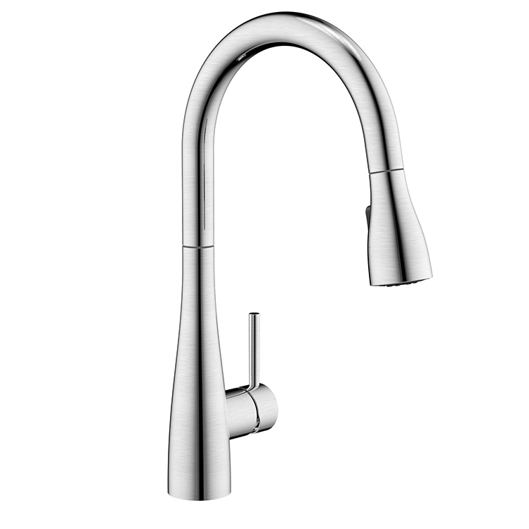 High-end 360 Degree Faucet 304 Hot Cold Kitchen Faucet with Pull Down Sprayer Lead-free Kitchen Sink Mixer Tap