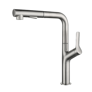 2021 New Design 304 Kitchen Faucet Brushed Finished Sink Tap Pull Out Kitchen Sink Faucet