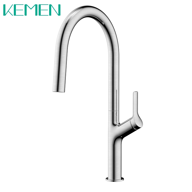 Easy Installation Kitchen Sink Faucet 304 Stainless Steel Kitchen Faucet with Pull Down Sprayer