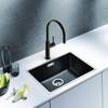 Unique High Quality Kitchen Faucet Hot Cold Water 304 Stainless Steel Pull Down Kitchen Sink Faucet in Black Color