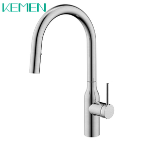 Brushed Nickel 304 Stainless Steel Faucet Pull Down Kitchen Sink Faucet with Concealed 2 Functions Sprayer Mixer Kitchen Tap