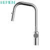 New Product Deck Mounted Pull Down Kitchen Faucet With Sprayer Stainless Steel Kitchen Sink Faucet