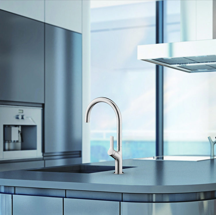 New Style Stainless Steel Faucet Deck Mounted Kitchen Sink Taps Kitchen Faucet Mixer