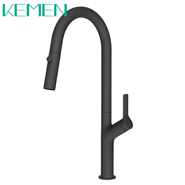 Colored Kitchen Faucets 304 Stainless Steel Tall Kitchen Faucet Black Pull Down Kitchen Faucet