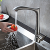 Modern Single Hole Deck Mounted Single Handle SUS 304 Kitchen Sink Mixer Hot Cold Water Kitchen Faucet